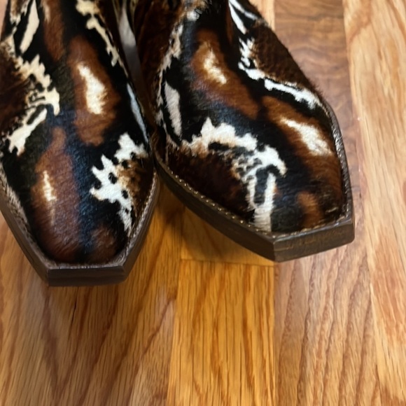 Free People Montage Hair On Ocelot Dagget Western Boots Size 8 New - Picture 15 of 15